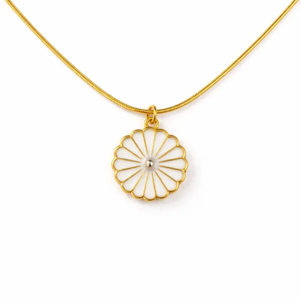 Gold_Plated_Brass_Daisy_Flower_Pearl_Pendant_Necklace_For_Women